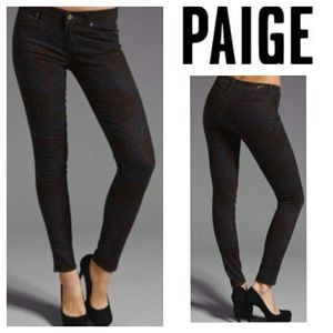 Paige Verdugo Ultra Skinny Paisley Printed Jean 28